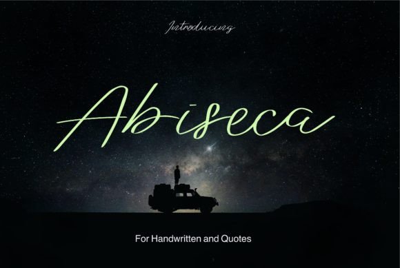 Abiseca: A Modern Script Typeface for Editorial Elegance