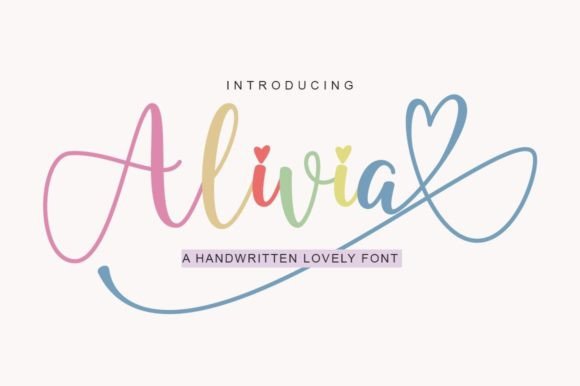 Alivia: The Delicate Script Font for Elegant Branding