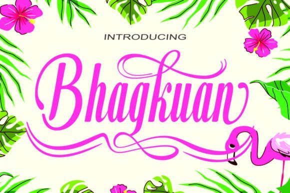 Bhagkuan Font: Stylish Elegance for Handmade Brands