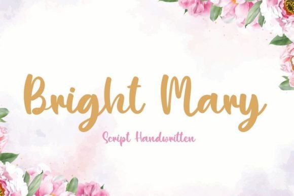 Bright Mary: An Elegant Script Font for Editorial Design