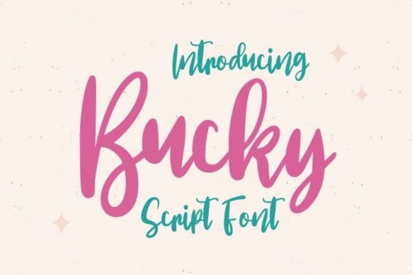 Bucky: A Quirky Script Font for Editorial Design