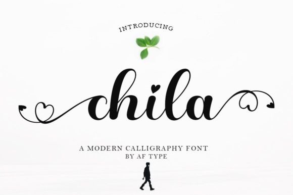 Chila Script Font for Handmade Labels and Invitations