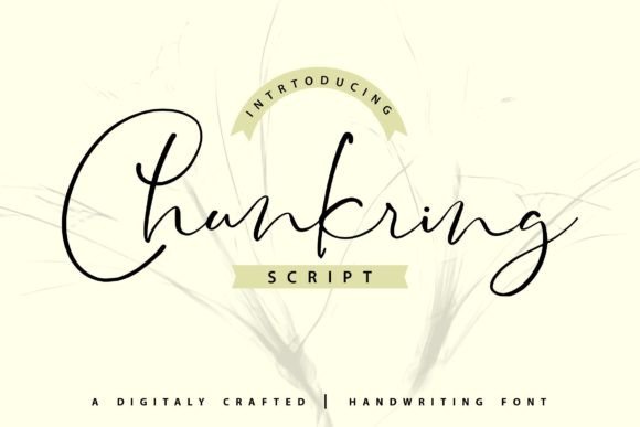 Chunkring: An Enchanting Script Font for Editorial Design