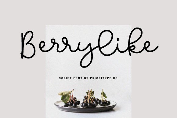 Designing a Brand Identity with Berrylike Script Font
