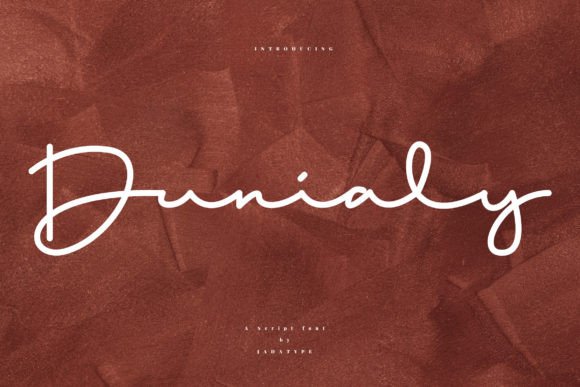 Dunialy: A Signature Script Font for Web Branding