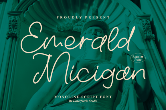 Elevate Your Brand with Emerald Micigan Script Font