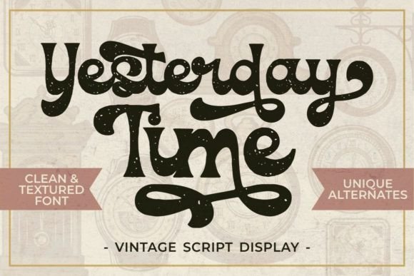 Elevate Your Brand with Yesterday Time Script Font