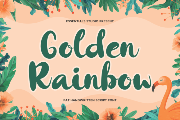 Golden Rainbow: A Bold Script Font for Campaigns