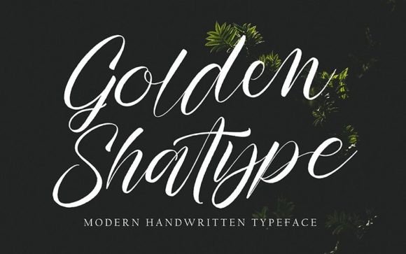 Golden Shatype: A Modern Script Font for Elegant Branding