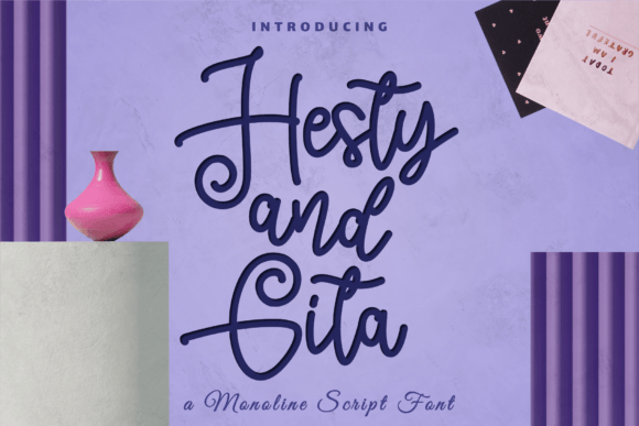 Hesty and Gita: A Delicate Script Font for Small Business Branding