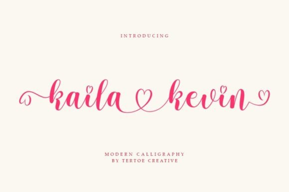 Kaila Kevin: The Adorable Script Font for Handmade Brands
