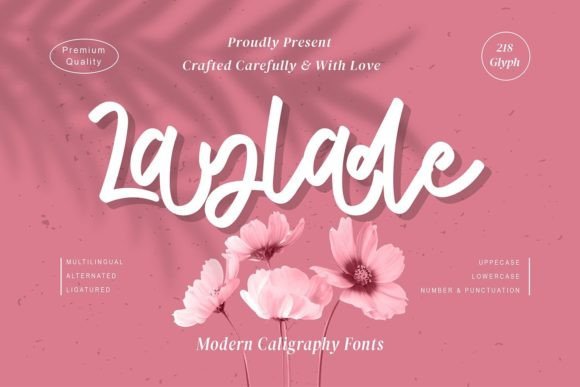 Laylade: A Modern Script Font for Editorial Design