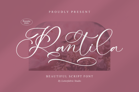 Rantila Script Font for Handmade Brands and Products