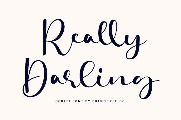 Really Darling Font: A Handwritten Typeface for Charming Brands