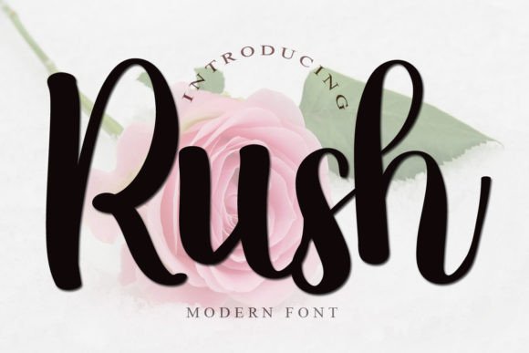 Rush: A Fresh Script Typeface for Editorial Design