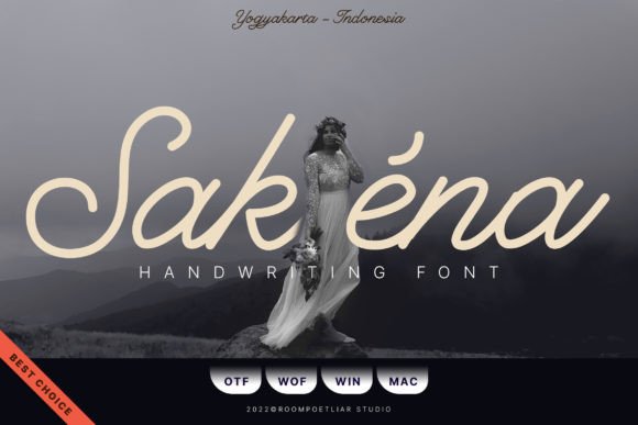 Sakéna: A Dazzling Script Font for Makers