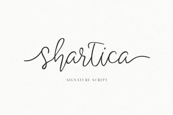 Shartica: A Modern Script Typeface for Editorial Design