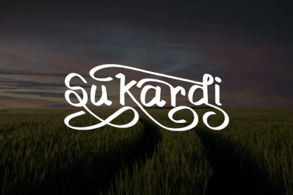 Sukardi: A Modern Script Typeface for Elegant Branding