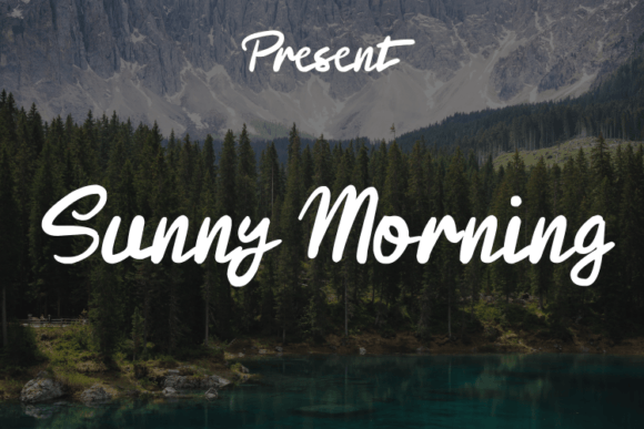 Sunny Morning: A Modern Script Typeface for Editorial Design