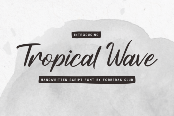 Tropical Wave: The Perfect Script Font for Handmade Brands