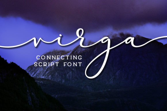 Virga: A Script Handwritten Font for Digital Branding