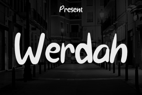 Werdah: The Modern Script Font for Crafters